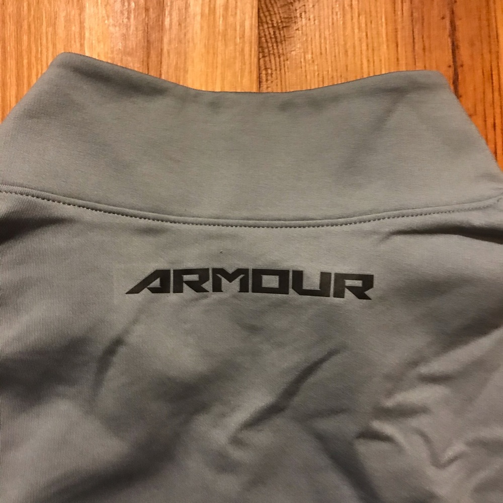 Under Armor Gray Half Zip Jacket, EUC, XL - Picture 12 of 13
